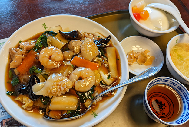 中華料理-杏仁豆腐